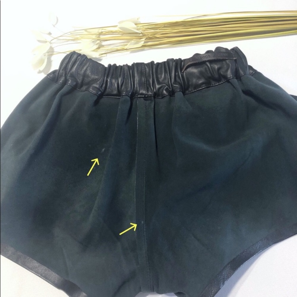 RAG & BONE Genuine Leather Pajama Short - Picture 10 of 10